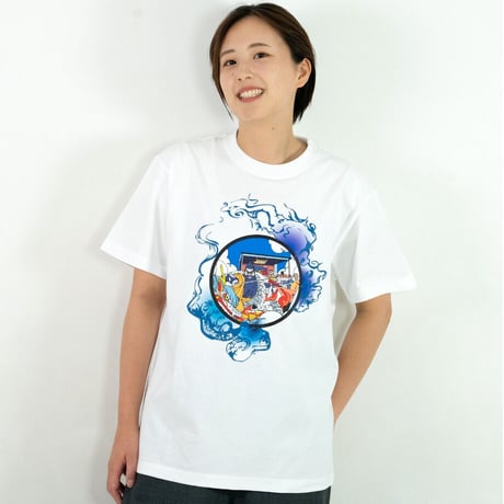 島根県 マンホールTシャツ（石見神楽）