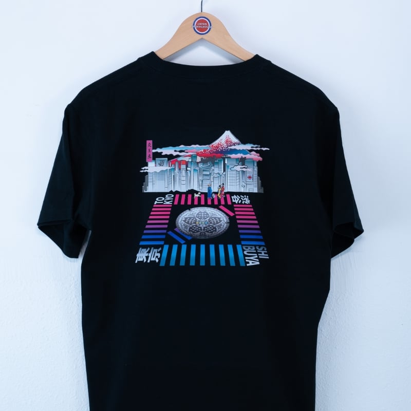 東京都 マンホールTシャツ（渋谷ブラック） | JAPAN UNDERGROUND