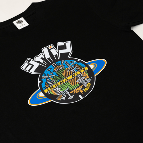 生駒市 マンホールTシャツ（未来都市）