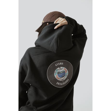 【数量限定】バックプリント 群馬県 マンホールパーカー（Hoodie）