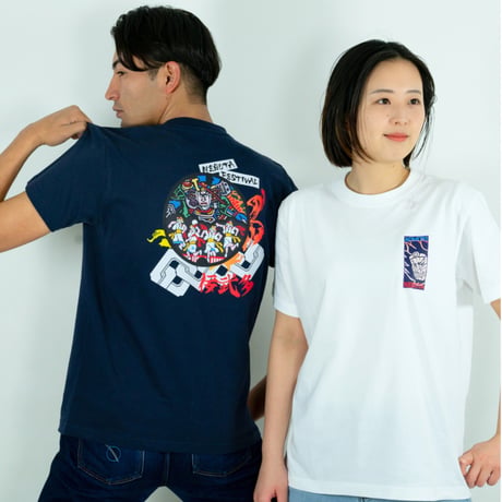 青森市 マンホールTシャツ（佞武多と跳人）