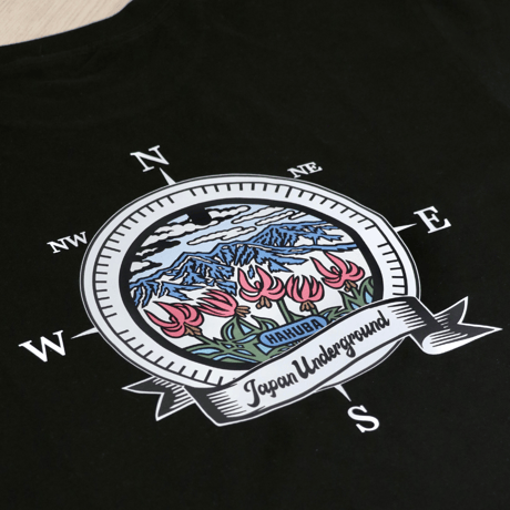 バックプリント 白馬村 マンホールTシャツ