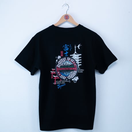 富士宮市 マンホールTシャツ（富士と桜）