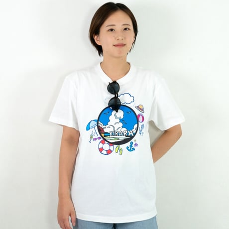 島根県 マンホールTシャツ（キララ多伎）