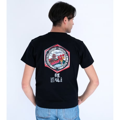 斑鳩町 マンホールTシャツ（三重塔）