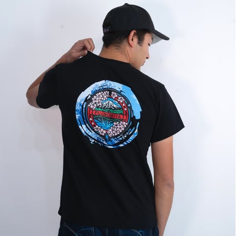 富士宮市 マンホールTシャツ（波）