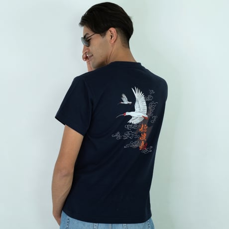 佐渡市 マンホールTシャツ（トキ）