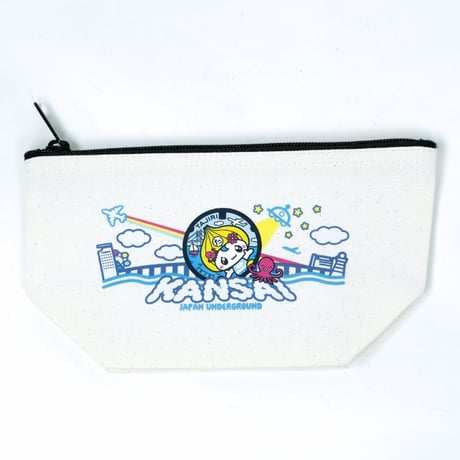 田尻町 マンホールキャンバスポーチ（たじりっち）