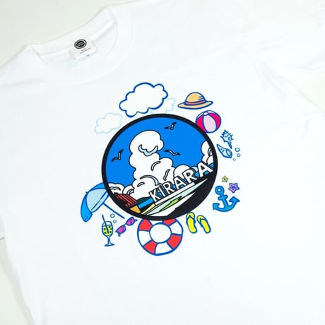 島根県 マンホールTシャツ（キララ多伎）