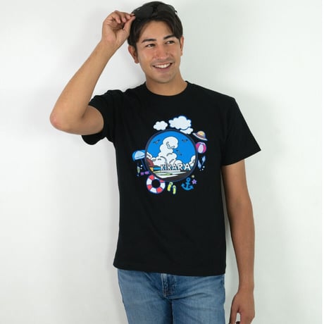 島根県 マンホールTシャツ（キララ多伎）