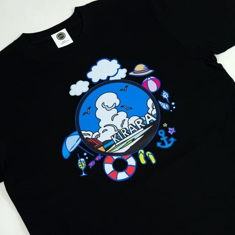 島根県 マンホールTシャツ（キララ多伎）