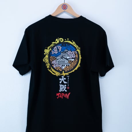 大阪市 マンホールTシャツ（ブラック）