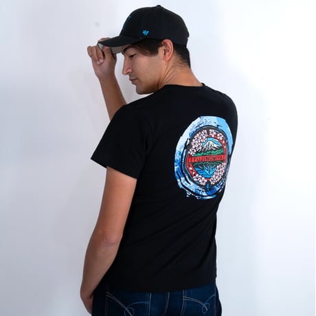 富士宮市 マンホールTシャツ（波）