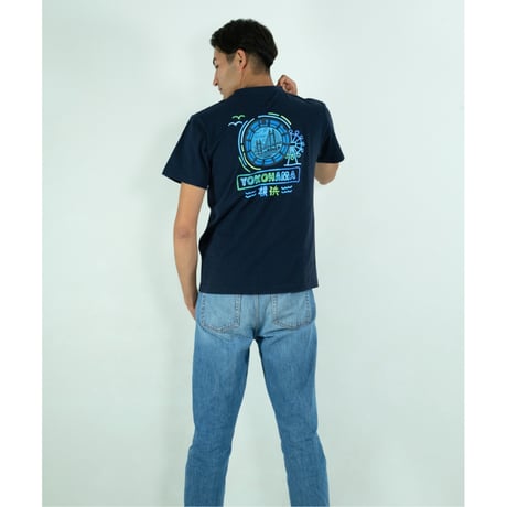 横浜市 マンホールTシャツ（ブルーライト）