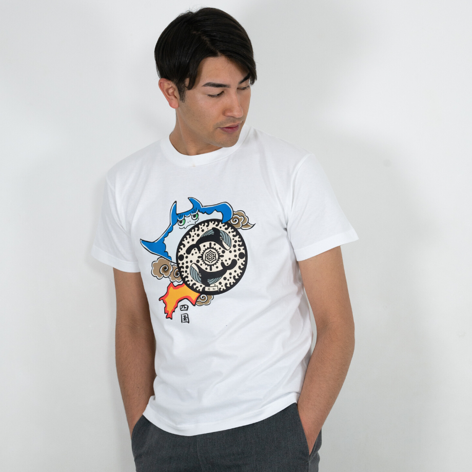 Man　国立　Tシャツ 高知市 マンホールTシャツ | JAPAN UNDERGROUND