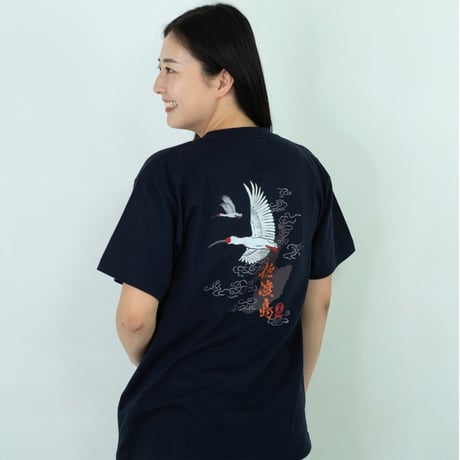 佐渡市 マンホールTシャツ（トキ）