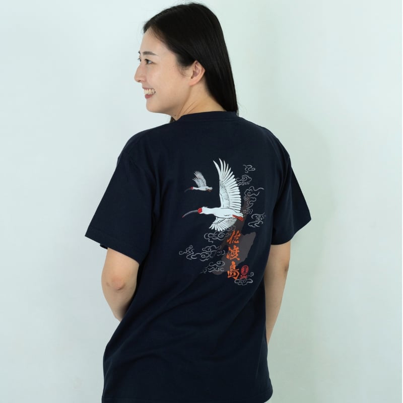 【davrilsupply】 GALAXY T-SHIRT 半袖 Tシャツ 関税送料込 佐渡市 マンホールTシャツ(トキ) | JAPAN UNDERGROUND