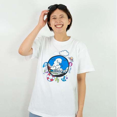 島根県 マンホールTシャツ（キララ多伎）
