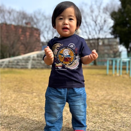 佐野市 マンホールTシャツ（火消しさのまる）キッズサイズ