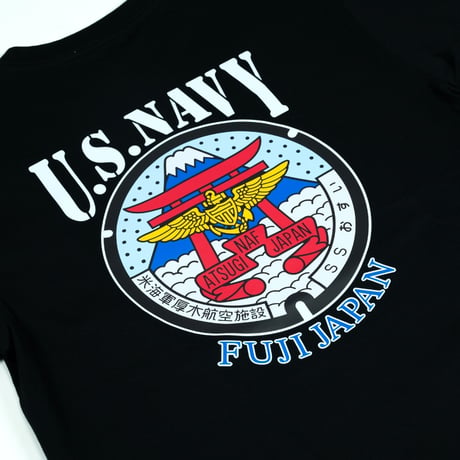 海上自衛隊×アメリカ海軍『厚木基地』マンホールTシャツ