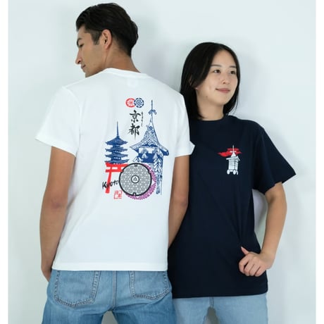 京都市 マンホールTシャツ（京の街並み）