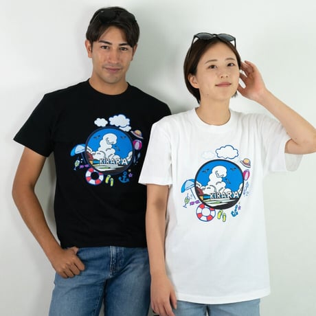 島根県 マンホールTシャツ（キララ多伎）