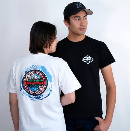 富士宮市 マンホールTシャツ（波）