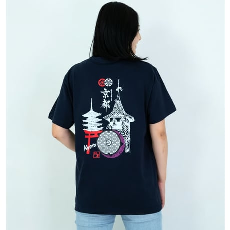 京都市 マンホールTシャツ（京の街並み）