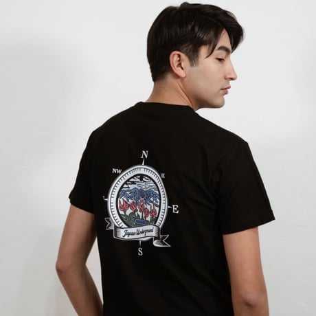 バックプリント 白馬村 マンホールTシャツ