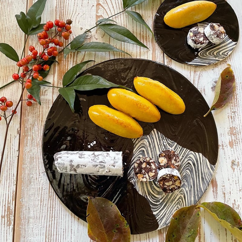 月華 丸フラットプレート 大 φ27cm | クラフト工房 Lazuli