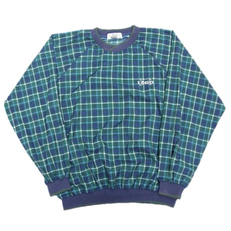 〜1990's IZOD Nylon Pullover Jacket / Check