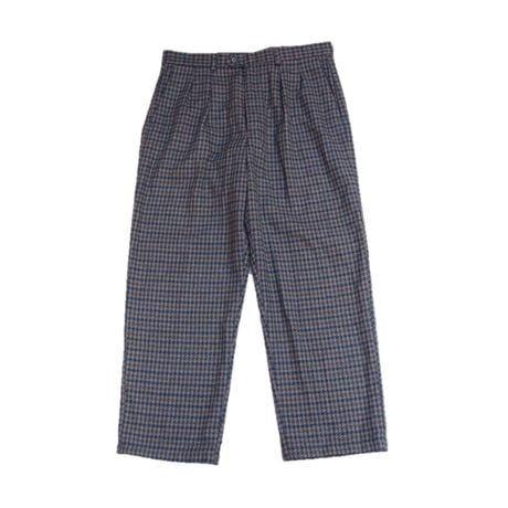 1980's～ Robert Clive Wool Tuck Slacks Pants / Gren Check