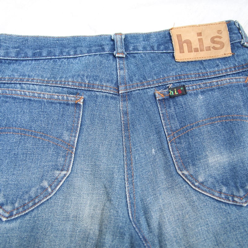 H.I.S JEANS デニム 90s ライトブルー ハーフパンツ ヴィンテージ 古着 