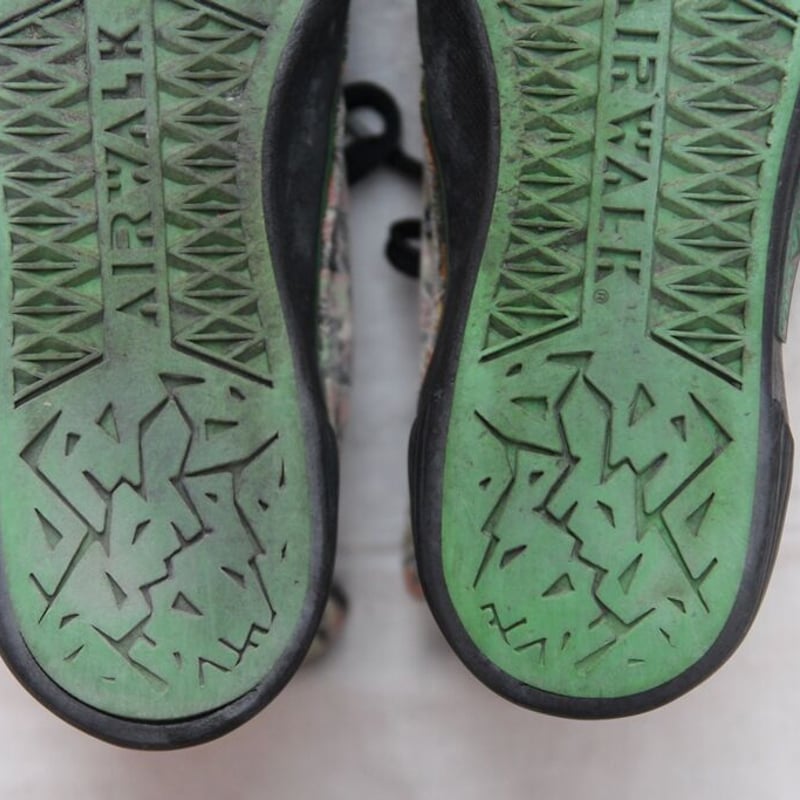 AIRWALK 美品スノーボード グリーンデザイン　シューズ27.0 セット 1980's Airwalk Skate Shoes / I.D | archeologie