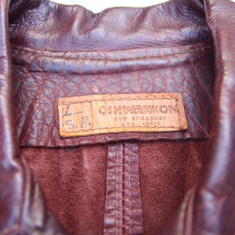 1970s Oshwahkon Leather Jacket/Eagle | archeolo
