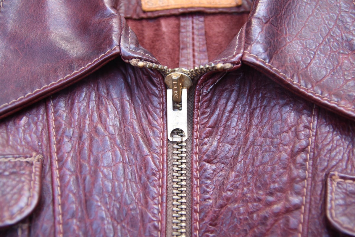 1970s Oshwahkon Leather Jacket/Eagle | archeolo