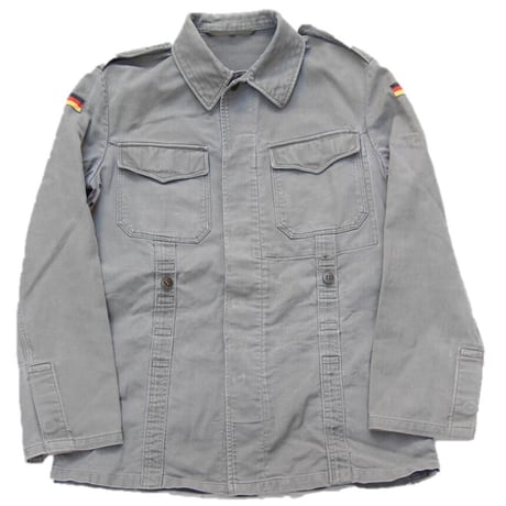 1990's Germany Military Cotton Moleskin Fatigue Shirt Jacket