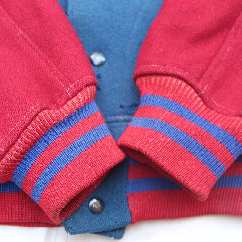 1940's Sandknit Wool Stadium Jacket | archeolog