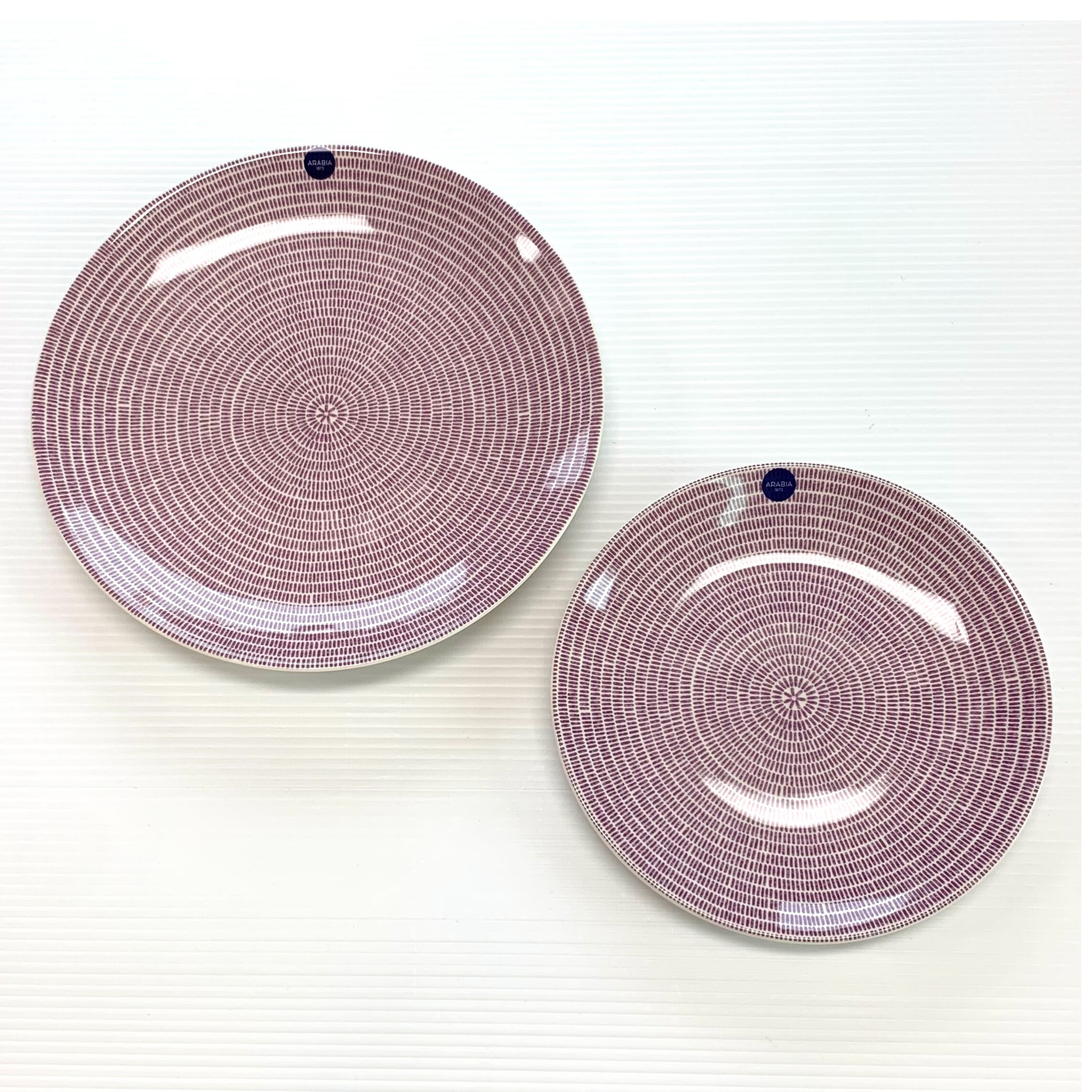 アラビア 24h アベック 20cm ２枚 パープル フィンランド製 original
