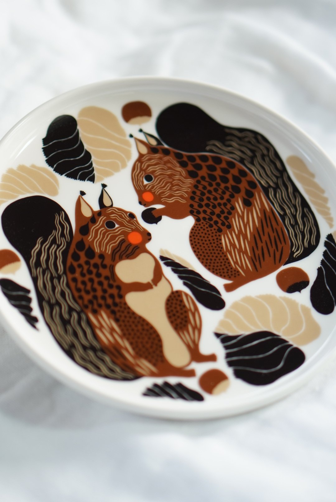 正規取扱店】マリメッコ 20cmプレート リス marimekko Oiva / Kurre