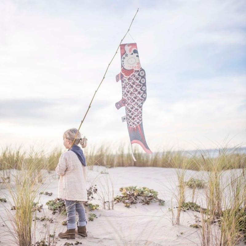 今だけ送料無料！】フランス こいのぼり Mサイズ シルバー Madame MO