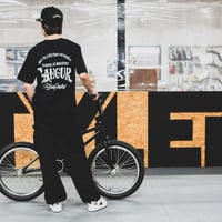 LANGUR LOGO SHORT SLEEVE BLACK