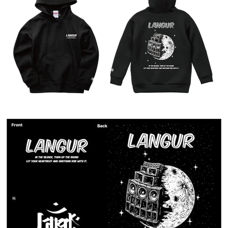 "Turn up the Moon" PULL OVER HOODIE