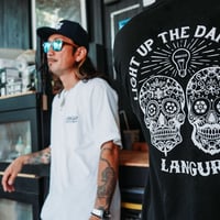 "LIGHT UP THE DARKNESS"  SKULL  SHORT SLEEVE