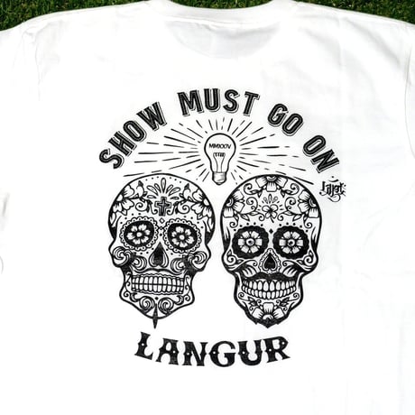 "SHOW MUST GO ON" SKULL SHORT SLEEVE