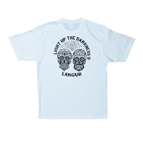 "LIGHT UP THE DARKNESS"  SKULL  SHORT SLEEVE