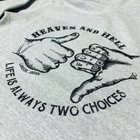 "HEAVEN AND HELL"  PULL OVER HOODIE