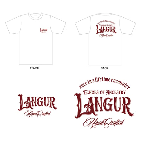 LANGUR LOGO SHORT SLEEVE RED