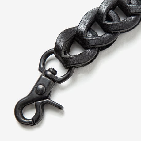 leather "PEACE" chain / Short