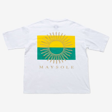 MAYSOLE ロゴ B/P ポケット付き Tシャツ YELLOW / GREEN